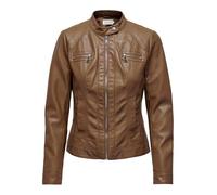 Only Cazadora biker de mujer de polipiel. Topo 34
