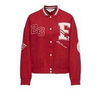 ONLY Baseball Jacket Onlchara L/S-Chaqueta de béisbol XT Pnt, Rojo, M Mujeres