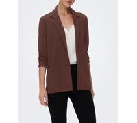 Only Blazer oversize de mujer sin botones. Marrón 38 (M)