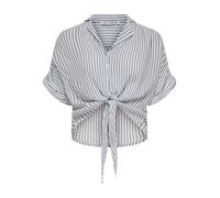 ONLY Blusa 'ONLPAULA' gris / blanco XS gris / blanco