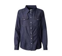 ONLY Shirt Onlalexa L/S Dnm Camiseta Ana Noos, Dark Azul Denim, XS Mujeres