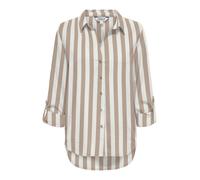 ONLY Blusa 'ONLGOA' beige oscuro / blanco XL EUR