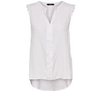 ONLY Top sin Mangas con Detalles de Encaje - Blusa Casual de Mujer, Color:Blanco, Talla:40