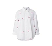 ONLY Blusa 'ONLNew Lina' oliva / rojo oscuro / blanco M oliva / rojo oscuro / blanco