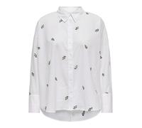 ONLY Blusa 'ONLNEW LINA' verde oscuro / blanco S verde oscuro / blanco