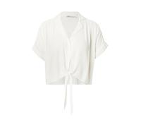 ONLY Onlpaula Life S/S Tie Shirt Wvn Noos, Blanco, M