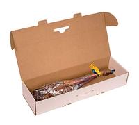 ONLY BOXES, Caja para jamon, Caja de cartón para jamón, Color blanco, 86,5x26,5x14 cm, 2 Unidades