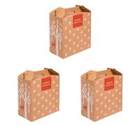 Only Boxes, Caja para Vino, Estuche de 6 botellas de vino, Caja para lote de navidad, Impreso, 4 Unidades (Paquete de 3)