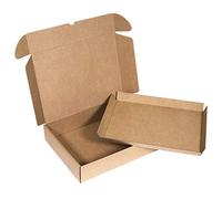 ONLY BOXES, Pack 10 Cajas con Bandeja Extraible de Catering, Eventos, Caja Fabricada en Cartón Kraft, Talla M (AMA506)