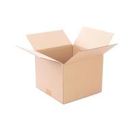 Only Boxes, Pack 25, Cajas de Cartón para Envíos Almacenamiento Paquetería, Canal Simple Reforzado, Dimensiones 25 x 25 x 20 cm