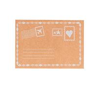 Only Boxes, Pack 5 unidades Caja Cartón Regalo Color Marrón-Blanco Edición Especial, Caja en cruz decorada, Medidas interiores 22.9x16.2x1.9 cm (largo x ancho x alto), Caja para envíos