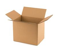 ONLY BOXES Pack de 20 cajas con solapas fabricadas en cartón ondulado de dos ondas para embalaje o transporte de Alta Protección. Medidas:31x22x25 cm, Embalaje de productos frágiles y pesados, AMA630