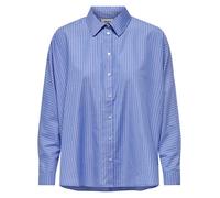 Only Camisa de mujer básica popelín. Azul 38 - Medida 38