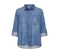 Only Camisa Vaquera para Mujer ONLYASMIN, Medio De Mezclilla Azul, M