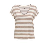 ONLY Camiseta beige claro / brocado XXL beige claro / brocado