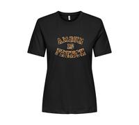 ONLY Camiseta de manga corta estampada. Color Negro