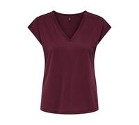 ONLY Camiseta de Mujer ONLFREE Life - Regular Fit XS S M L XL XXL Negro Blanco Verde, Puerto Tawny., L