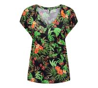 ONLY Camiseta 'FLAWSOME' azul noche / verde / naranja XS azul noche / verde / naranja
