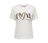 ONLY Camiseta 'Frea' oro / melocotón / negro / blanco S oro / melocotón / negro / blanco