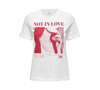 ONLY Camiseta 'ONLALBA' rojo / blanco M rojo / blanco