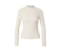 Only Camiseta de Manga Larga para Mujer con Cuello Alto., Pumice Stone/Detalle: Melange, XS