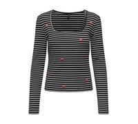 ONLY Camiseta 'ONLEMMA' rojo / negro / blanco L rojo / negro / blanco