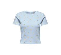 ONLY Camiseta 'ONLFENJA' azul claro / amarillo / verde XS azul claro / amarillo / verde