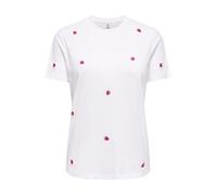 ONLY Camiseta 'ONLKetty' verde / rojo / blanco XL verde / rojo / blanco