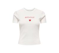 ONLY Camiseta 'ONLKIRA' rojo / blanco L rojo / blanco