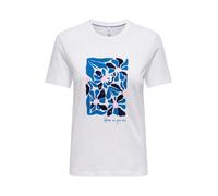 ONLY Camiseta 'ONLKITA' azul real / azul oscuro / rosé / blanco XXXL azul real / azul oscuro / rosé / blanco