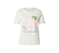 ONLY Camiseta estampada de manga corta. Color verde pálido