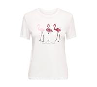ONLY Camiseta 'ONLKITA' rosa / rojo oscuro / negro / offwhite S rosa / rojo oscuro / negro / offwhite