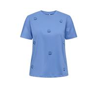 ONLY Camiseta 'ONLKITA SEA' azul real / blanco perla M azul real / blanco perla