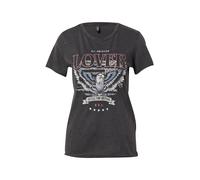 ONLY Camiseta 'ONLLucy' azul ahumado / gris humo / rosa / negro, Talla L