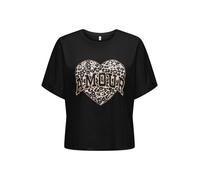 ONLY Camiseta 'ONLLUCY' beige / oro / negro S beige / oro / negro