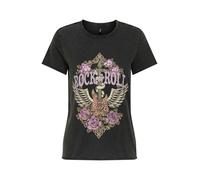 ONLY Camiseta 'ONLLUCY' brocado / oliva / lavanda / negro S brocado / oliva / lavanda / negro