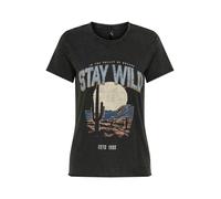 ONLY Camiseta 'ONLLUCY' kitt / navy / brocado / negro XL kitt / navy / brocado / negro