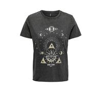 ONLY Camiseta 'ONLLucy' oro / negro / offwhite, Talla XXXL