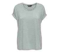 Only ONLMOSTER Stripe S/S O-Neck Top JRS Noos, Camiseta Mujer, Opacity, Rose Smoke/Detail:Melange, Medium