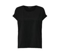ONLY Onlmoster Glitter S/S Top JRS, Negro, XL