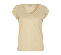 Only Onlsilvery S/S V Neck Lurex Top Jrs Noos Camiseta, Gold Colour, XS Mujer