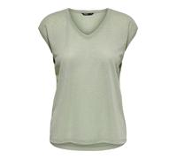 Only Onlsilvery S/S V Neck Lurex Top Jrs Noos Camiseta, Desert Sage, XL Mujer