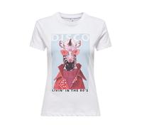 ONLY Camiseta 'ONLVIBE' azul claro / borgoña / negro / blanco XS azul claro / borgoña / negro / blanco