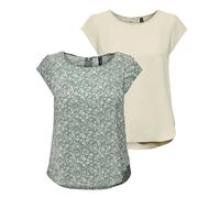ONLY Camiseta Onlvic S/S AOP Top Ptm para Mujer, Blusa, Manga Corta, 44