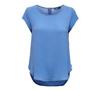 ONLY Camiseta Onlvic S/S Solid AOP Top Ptm para Mujer, Blusa, Manga Corta, 46
