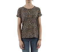 ONLY Onlmoster S/S Top Noos Jrs Camiseta, Multicolor (Black AOP: Leo AOP), S Mujeres