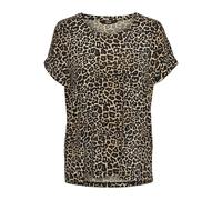 ONLY Onlmoster S/S Top Noos Jrs Camiseta, Multicolor (Black AOP: Leo AOP), XS Mujeres