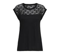 ONLY Onlnicole S/S Mix Top Noos Camiseta, Negro, XL para Mujer