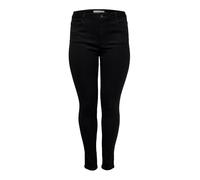 ONLY Caraugusta HW Skinny Jeans BB Dbd Noos, Vaqueros Skinny para Mujer, Negro, 52W / 32L