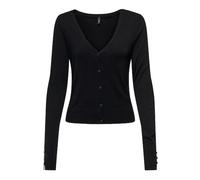 Only Cardigan de mujer con cuello de pico. Negro 36/S